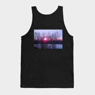 Winter Sunrise Art Photography Snowy Nature's Beauty Season Winter Tank Top